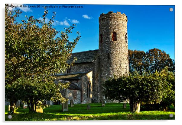 St Margarets Church Burnham Norton Acrylic by Ian Lewis