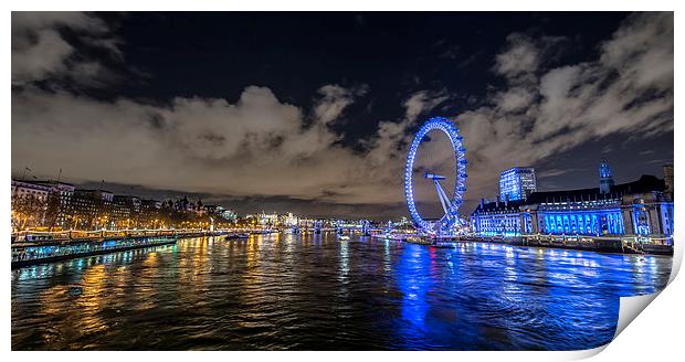 London Eye Panoramic Print by Ian Collins
