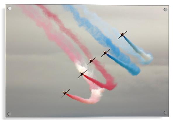 Red Arrows 8 Acrylic by Andreas Klatt