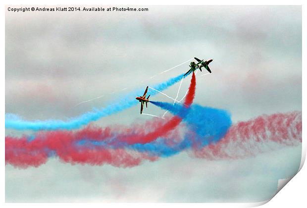 Red Arrows 9 Print by Andreas Klatt