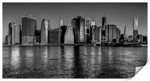 Manhattan Reflected Print by Jed Pearson