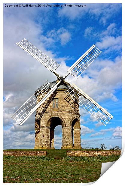 Chesterton Windmill Warwickshire Print by Avril Harris