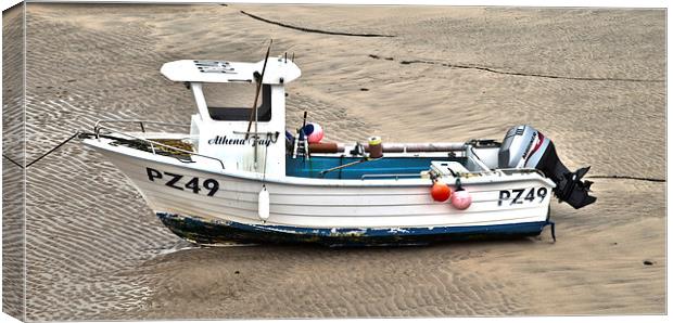 Small Fishing Boat Canvas Print by Colin Daniels