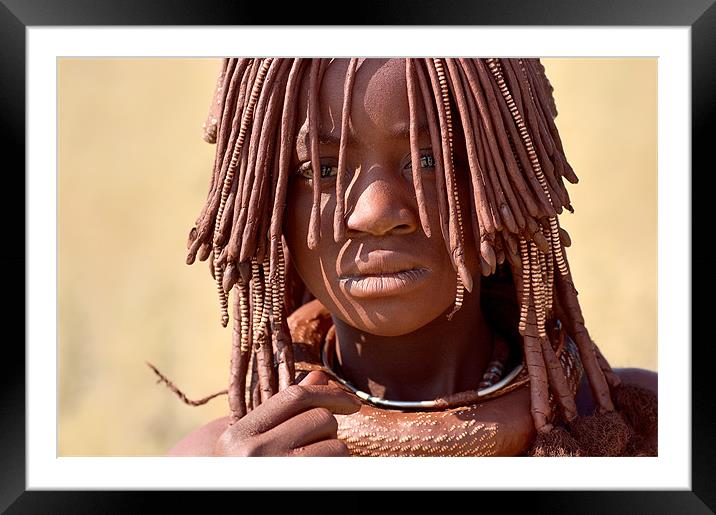 Himba Framed Mounted Print by Carlo Macinai