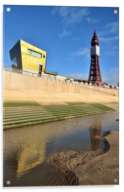 Blackpool Tower Acrylic by Gary Kenyon