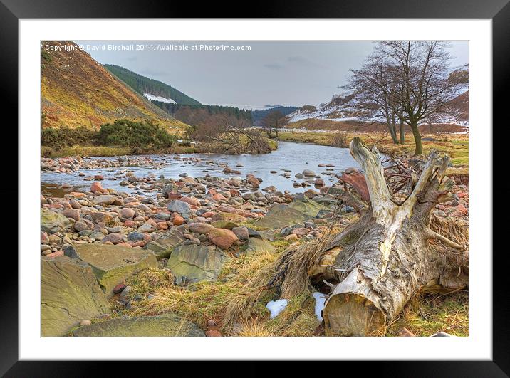 River Breamish and Breamish Valley in Northumberla Framed Mounted Print by David Birchall