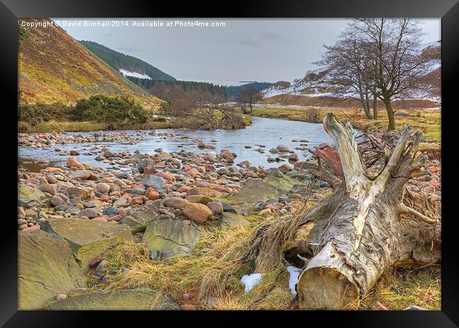 River Breamish and Breamish Valley in Northumberla Framed Print by David Birchall