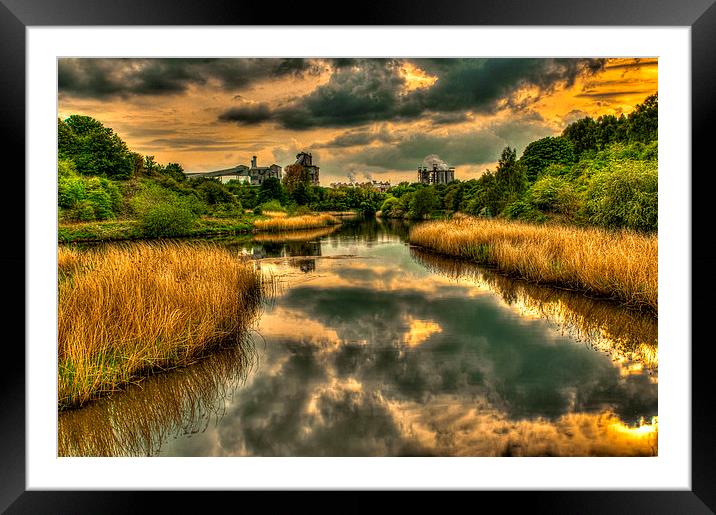 River Weaver Northwich Framed Mounted Print by Mike Janik