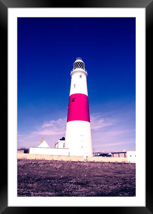 Portland Bill lighthouse Framed Mounted Print by Kelvin Futcher 2D Photography