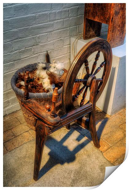 Spinning Wheel Print by Ian Mitchell
