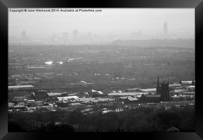 Bolton Skyline Framed Print by Jane Hitchcock