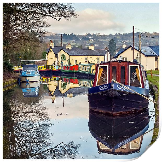 The Monmouthshire and Brecon Canal Print by Steve Liptrot