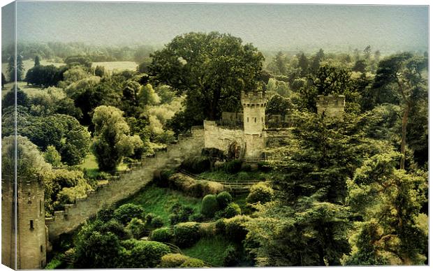 summer at Warwick Castle Canvas Print by Heather Newton