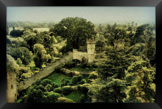 summer at Warwick Castle Framed Print by Heather Newton