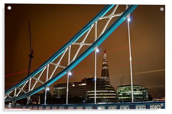 Shard from Tower Bridge Acrylic by Olavs Silis