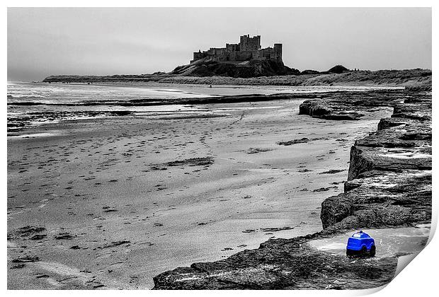 Bamburgh Beach Police Print by Northeast Images