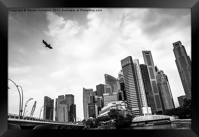Singapore skyline Framed Print by Steven Inchmore