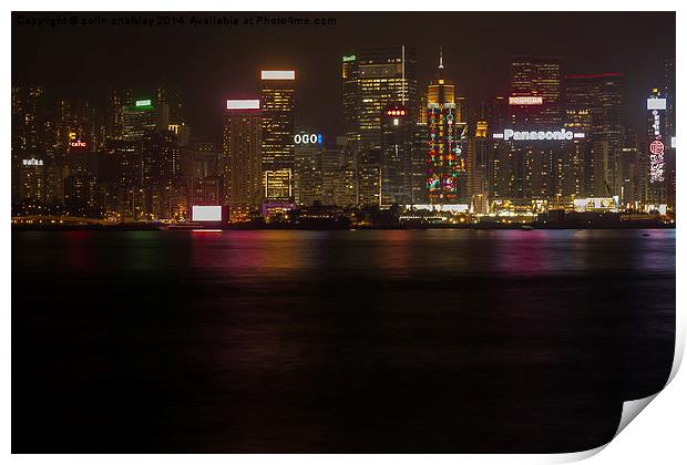 Victoria Harbour Print by colin chalkley