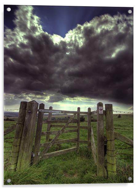 storm cloud Acrylic by Eddie Howland