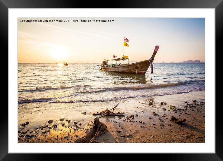 Anchored Framed Mounted Print by Steven Inchmore