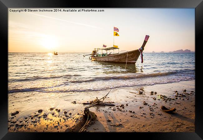 Anchored Framed Print by Steven Inchmore
