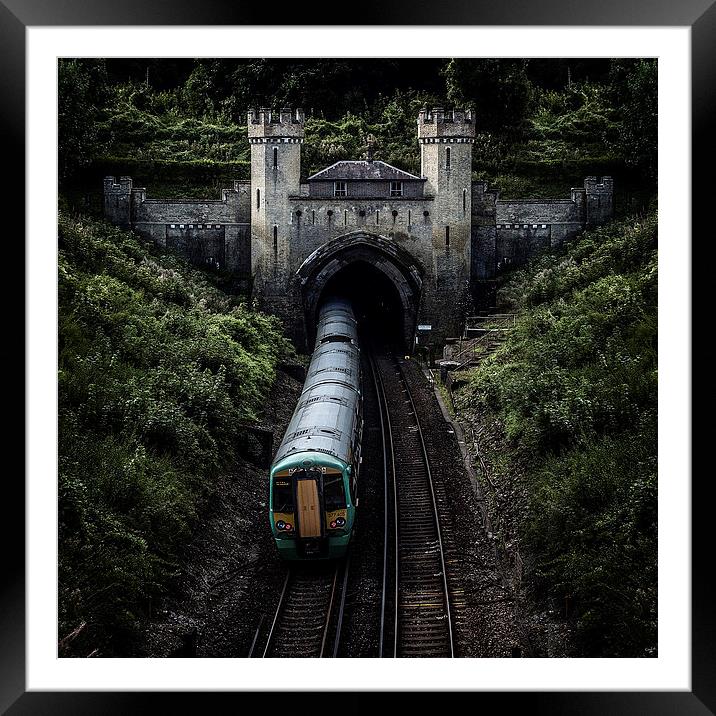 Clayton Tunnel Framed Mounted Print by Chris Lord
