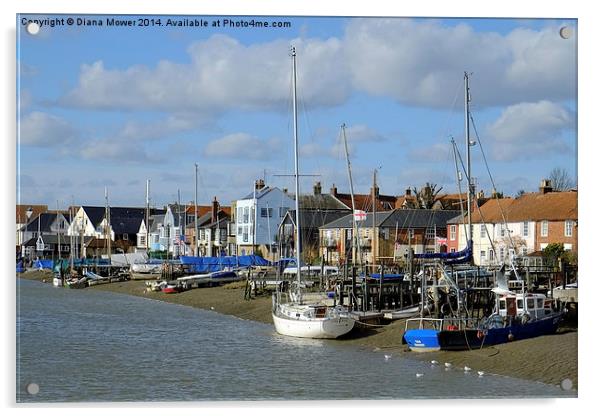 Wivenhoe Essex  Acrylic by Diana Mower