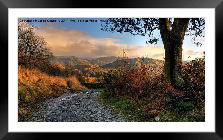 Little Langdale Framed Mounted Print by Jason Connolly