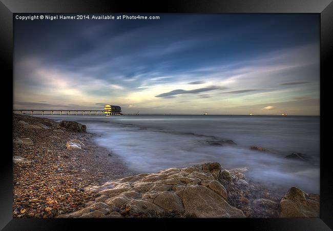 Bembridge By The Lifeboat Framed Print by Wight Landscapes