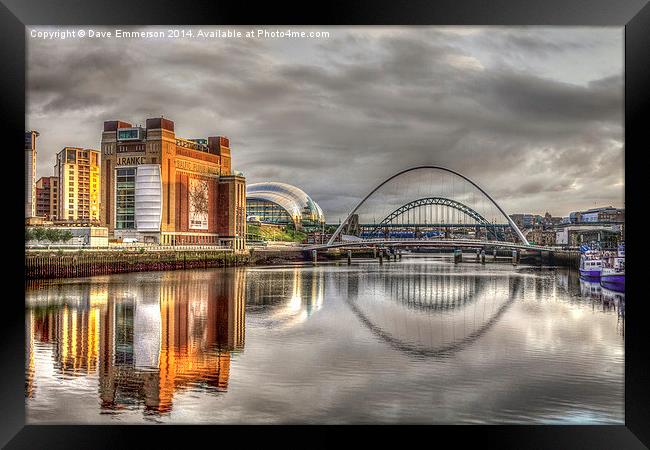 The River Tyne Framed Print by Dave Emmerson
