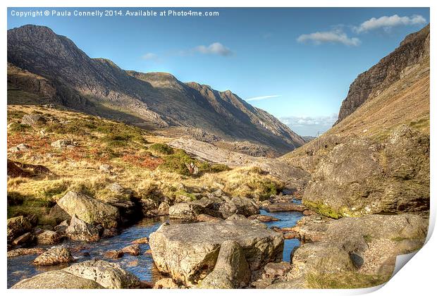 Llanberis Pass, Snowdonia Print by Paula Connelly