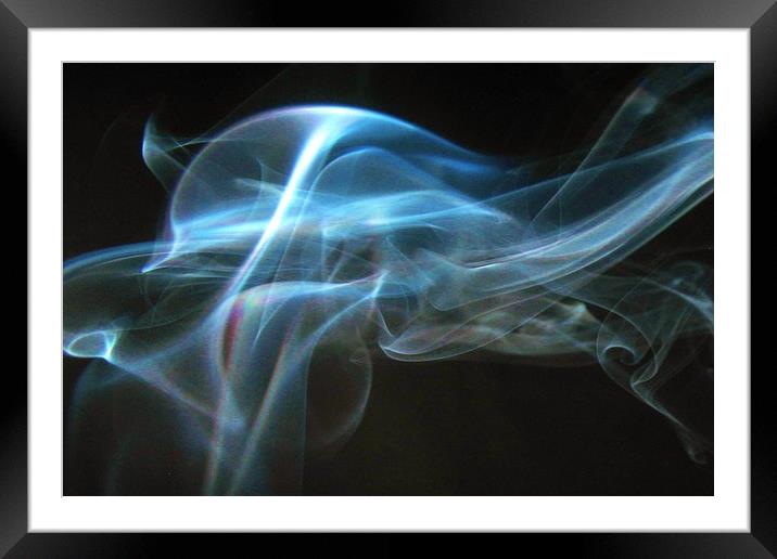 Misty Abstract Framed Mounted Print by Heather Goodwin