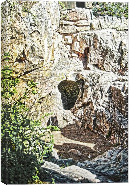Entering Cave of the Winds Canvas Print by Judy Hall-Folde