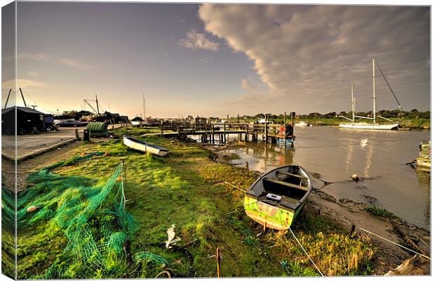 Southwold Harbour Canvas Print by Rob Hawkins
