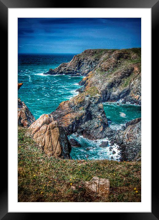 Cornwall Rocks Framed Mounted Print by Scott Anderson