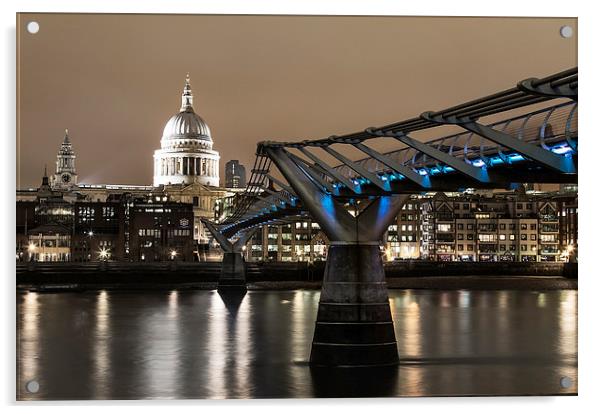Bridging the Gap to St.Pauls Acrylic by Adam Payne