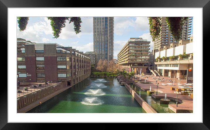 THE BARBICAN LONDON Framed Mounted Print by Clive Eariss