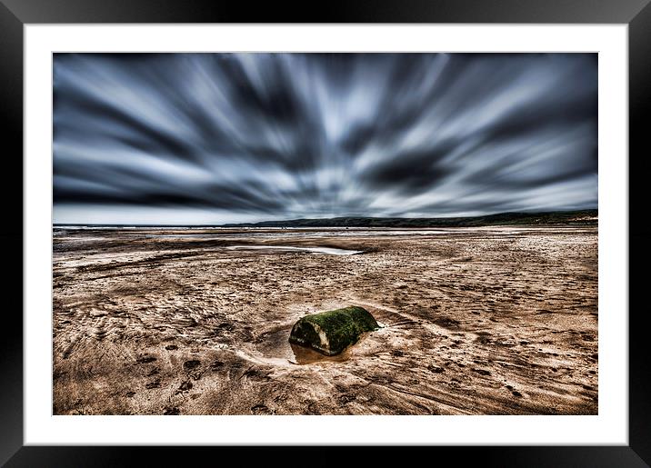 Freshwater West Drama Framed Mounted Print by Steve Purnell