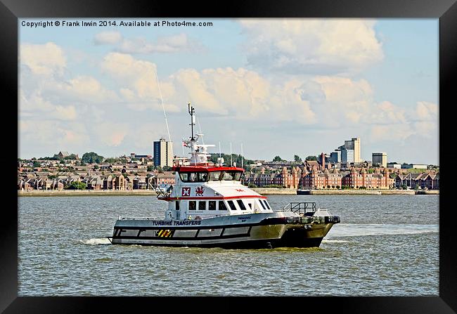 The Tremadoc Bay, Wind Farm Support Vessel Framed Print by Frank Irwin