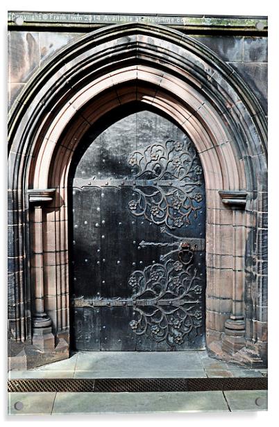 One of the many doors in Chester Cathedral, Acrylic by Frank Irwin