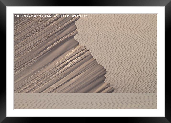 Sand Abstract Framed Mounted Print by Bahadir Yeniceri