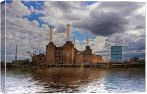 Battersea Power Station London Canvas Print by David French