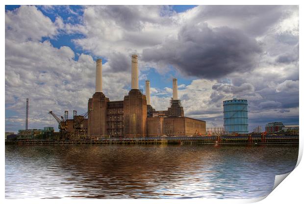 Battersea Power Station London Print by David French