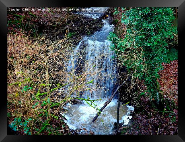 Waterfall at Garrion Bridge Framed Print by Bill Lighterness