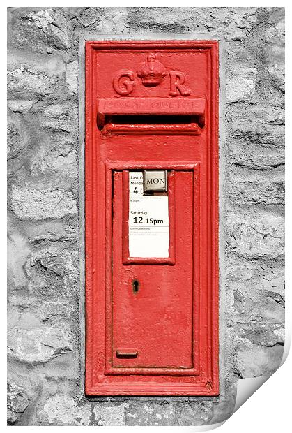 Post Box Print by Paula Connelly