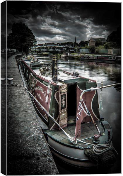 Northwich in oils Canvas Print by stewart oakes