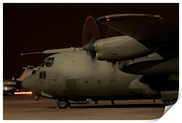 C-130K Night Run Print by James Innes