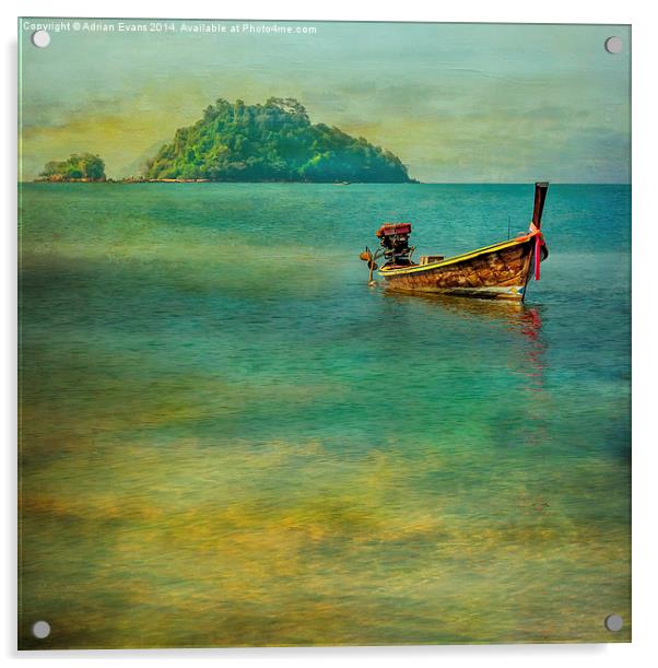 Dream Boat Acrylic by Adrian Evans