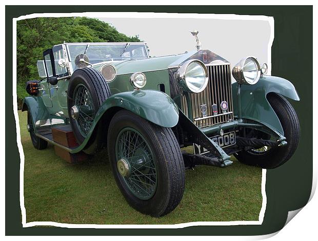 Rolls Royce Tourer - 1925 Print by pete barker