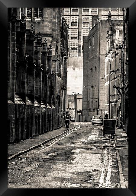 Manchester Backstreets Framed Print by Sean Wareing